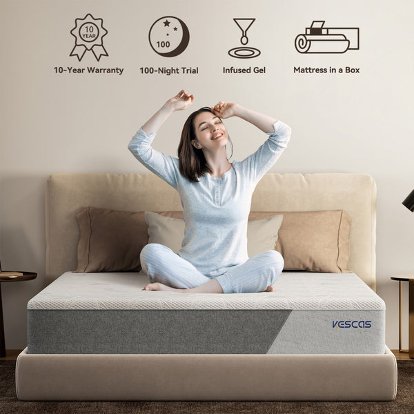 GelInfused Memory Foam Mattress Kescas