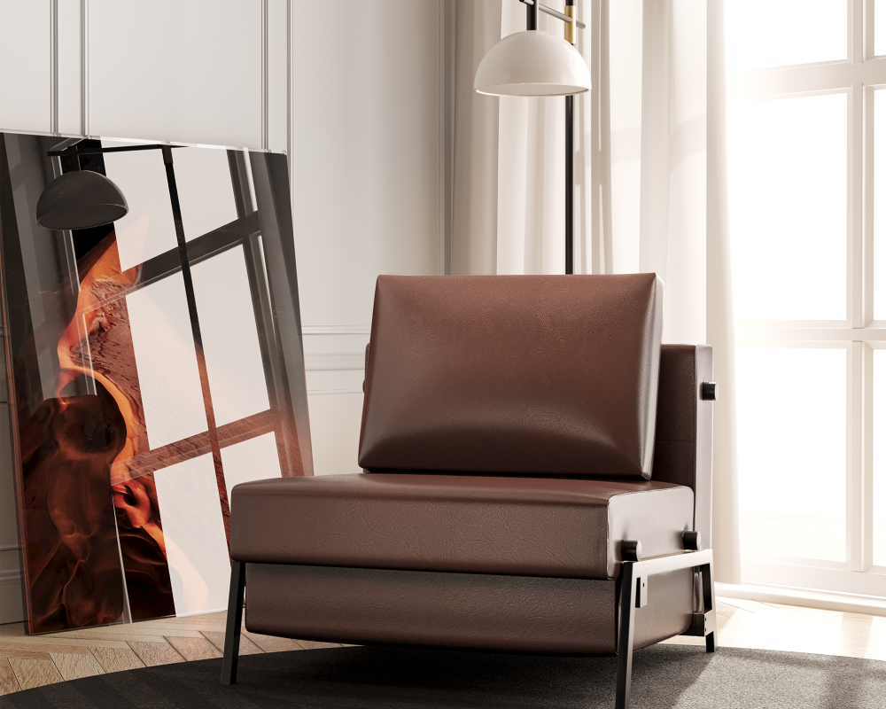 2-in-1-Multifunction-Convertible-Sofa-Chair-Caramel