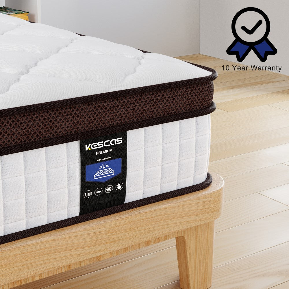 Kescas offers a 10-year warranty on every mattress.